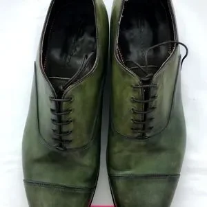 Santoni | Shoes | Santoni Green Laceups Size 1 | Poshmark display picture 1